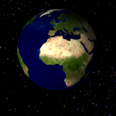 spinning globe